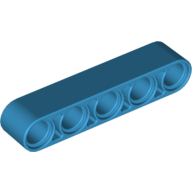 Lego rameno 1x5, azurová tmavá (6163687)